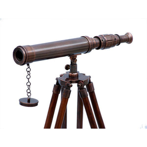 Handcrafted Model Ships Standing Antique Copper Harbor Master Telescope 30 ST-0136-AC
