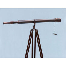 Handcrafted Model Ships Floor Standing Antique Copper Galileo Telescope 65" ST-0117-AC