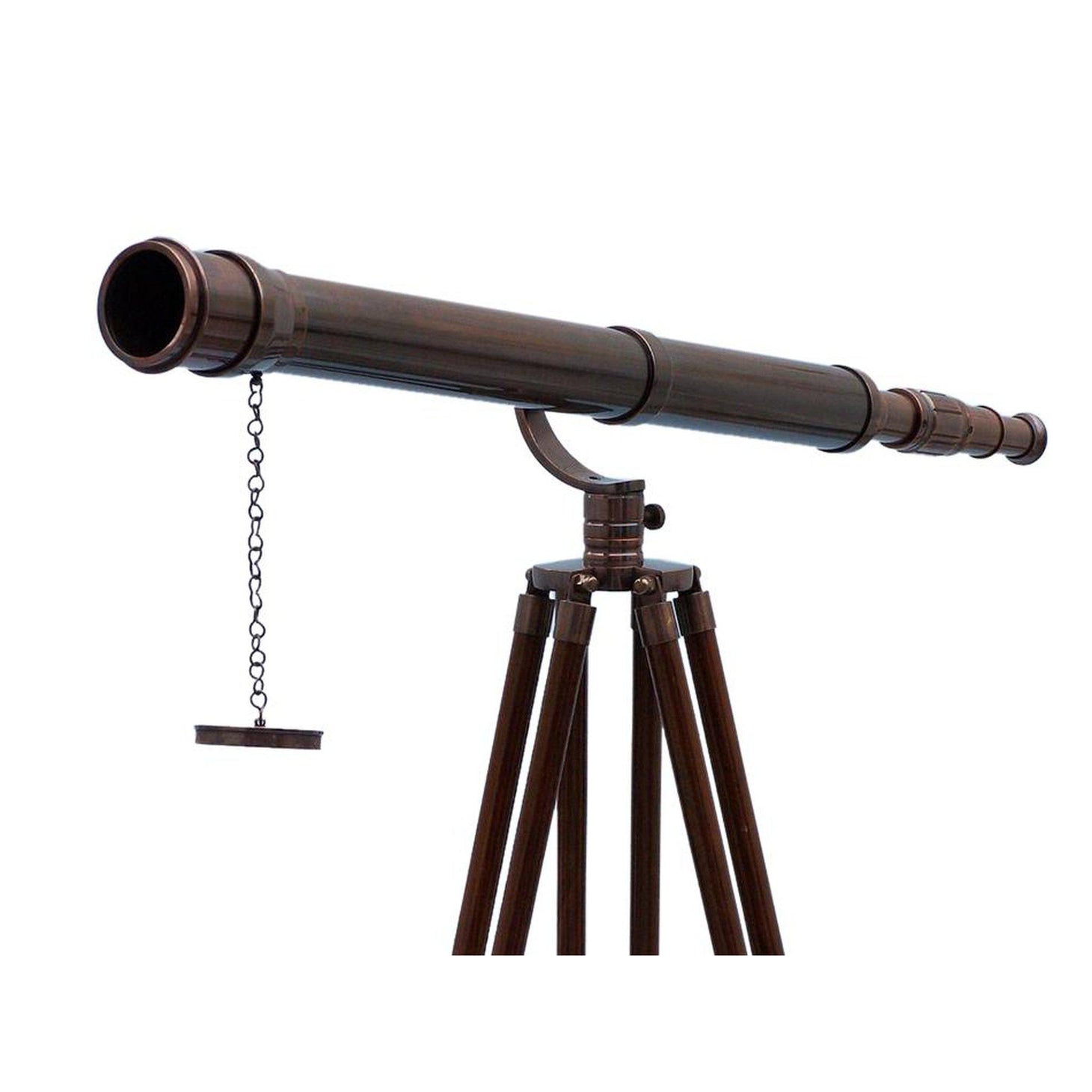 Handcrafted Model Ships Floor Standing Antique Copper Galileo Telescope 65
