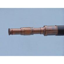 Handcrafted Model Ships Admirals Floor Standing Antique Copper with Leather Telescope 60 ST-0152-AC