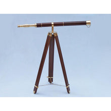 Handcrafted Model Ships Admirals Floor Standing Brass with Wood Telescope 60" ST-0152-WD