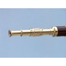 Handcrafted Model Ships Admirals Floor Standing Brass with Wood Telescope 60" ST-0152-WD