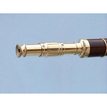 Handcrafted Model Ships Admirals Floor Standing Brass with Wood Telescope 60" ST-0152-WD