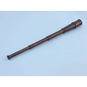Handcrafted Model Ships Deluxe Class Hampton Collection Bronze Spyglass With Rosewood Box 36" FT-0214-BZ