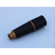 Handcrafted Model Ships Deluxe Class Admiral Antique Brass Leather Spyglass Telescope 27" w/ Rosewood Box FT-0212-ANL
