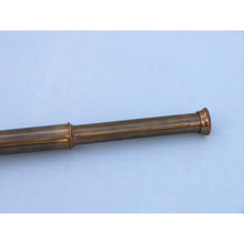 Handcrafted Model Ships Deluxe Class Admiral Antique Brass Leather Spyglass Telescope 27" w/ Rosewood Box FT-0212-ANL