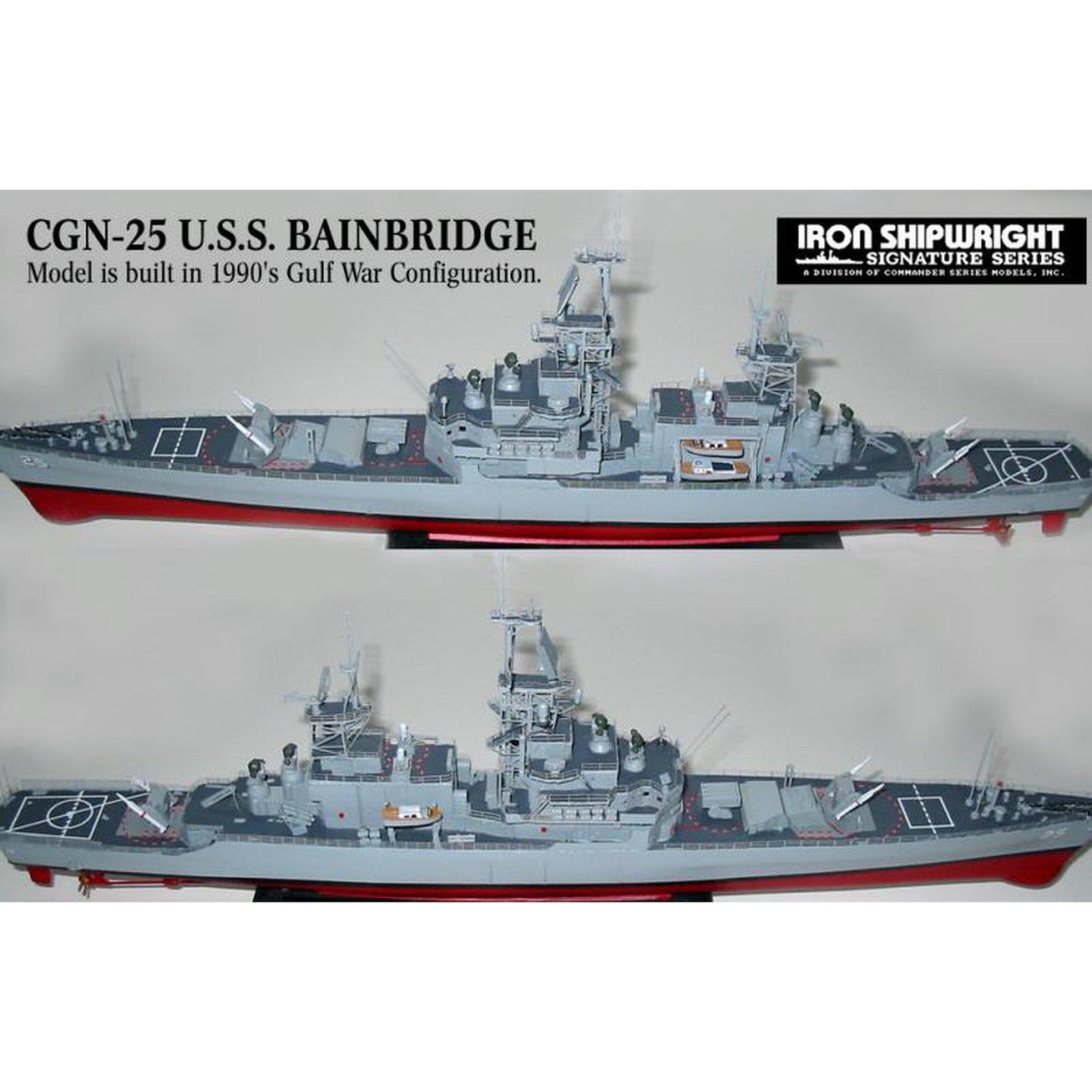 Iron Shipwrights USS Bainbridge CGN25  1985  Kit by Luciano Rizzato 1/350 Scale Resin Model Ship Kit 4-160
