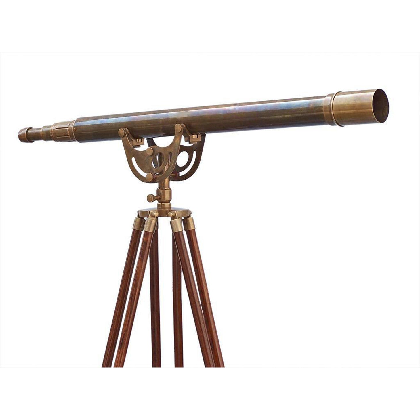 Handcrafted Model Ships Floor Standing Antique Brass Anchormaster Telescope 65 ST-0148-AN