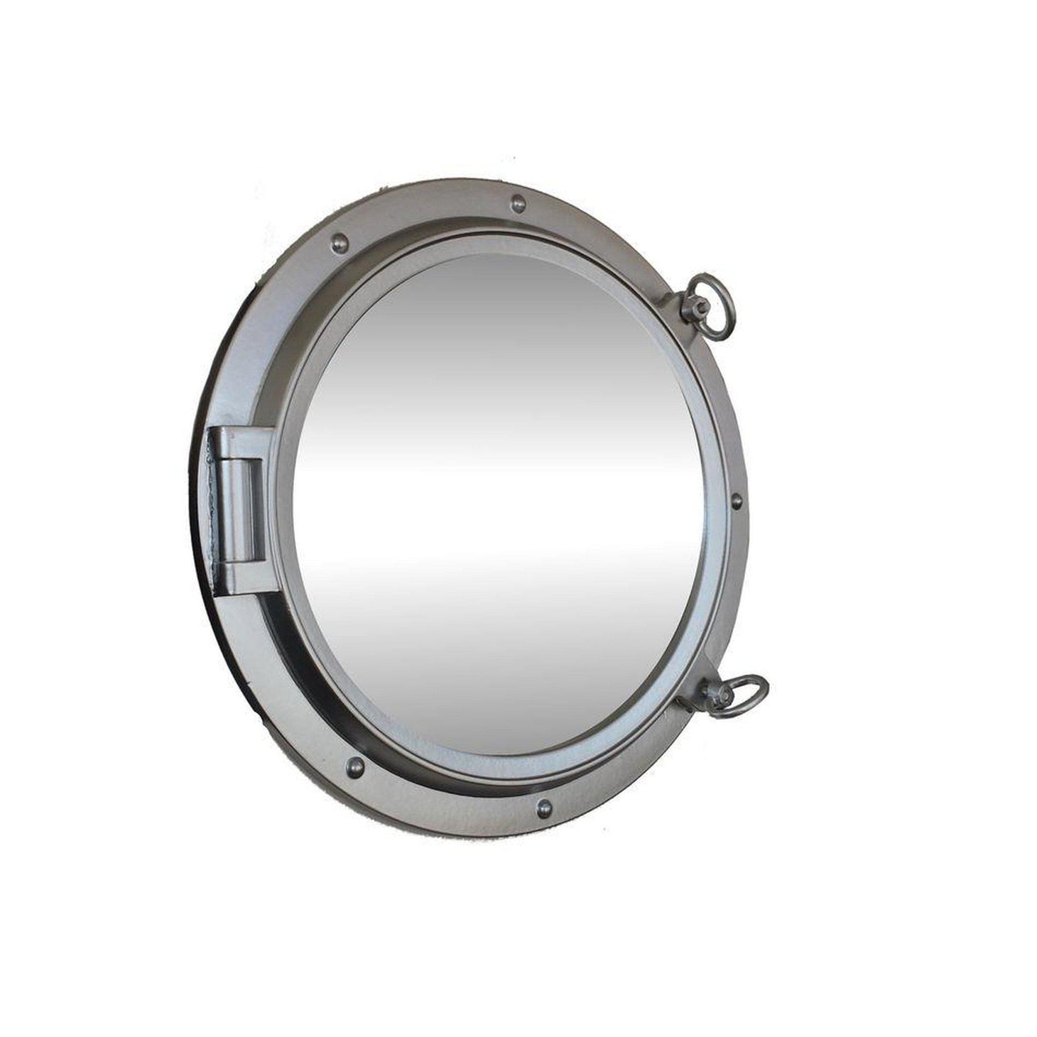 Handcrafted Model Ships Silver Finish Decorative Ship Porthole Mirror 24 NT-HX044 - M