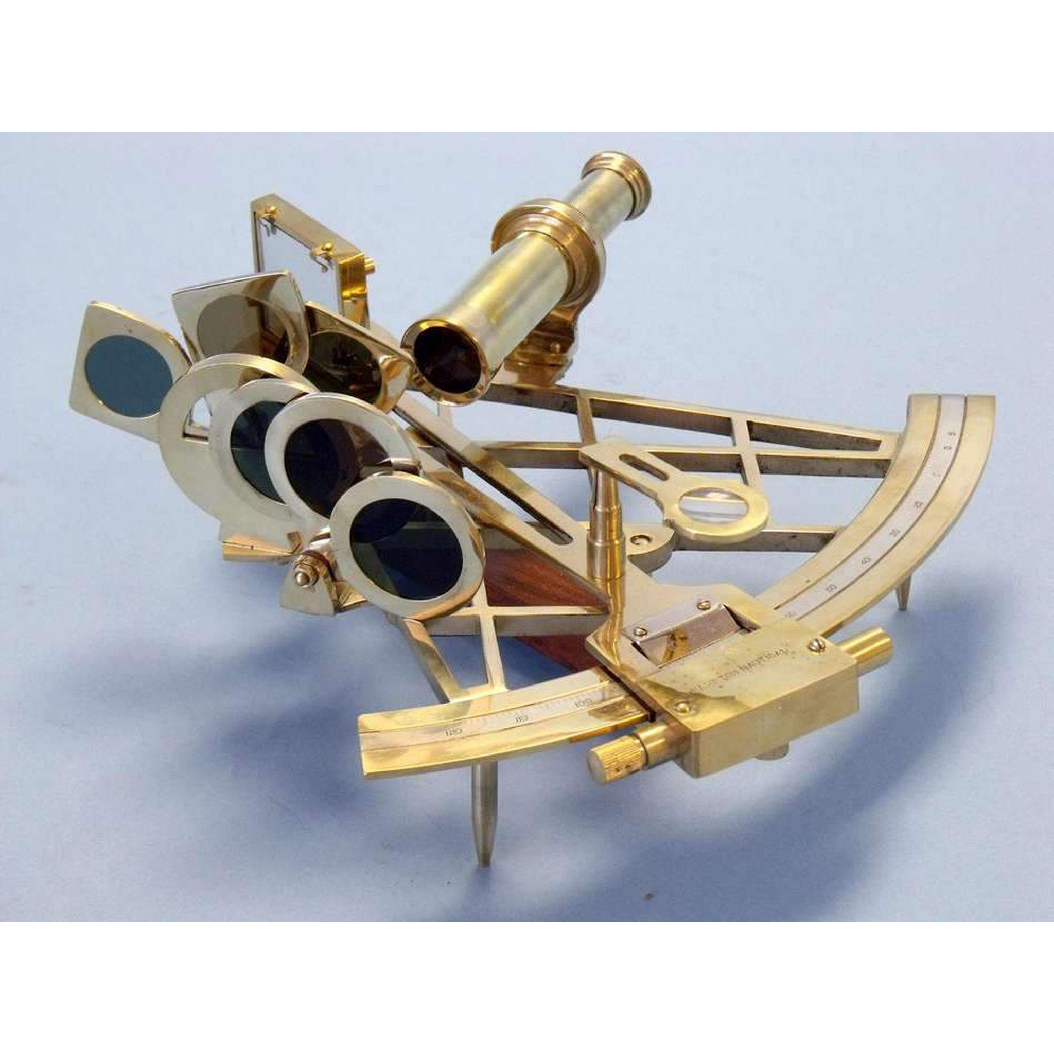 Buy Admiral's Brass Sextant with Rosewood Box 12 – Adama Model Ships