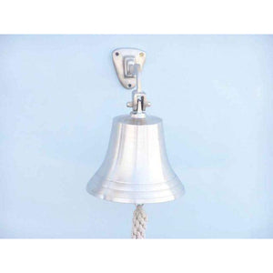 Handcrafted Model Ships Brushed Nickel Hanging Ship's Bell 11 Bl-2019-9-BN