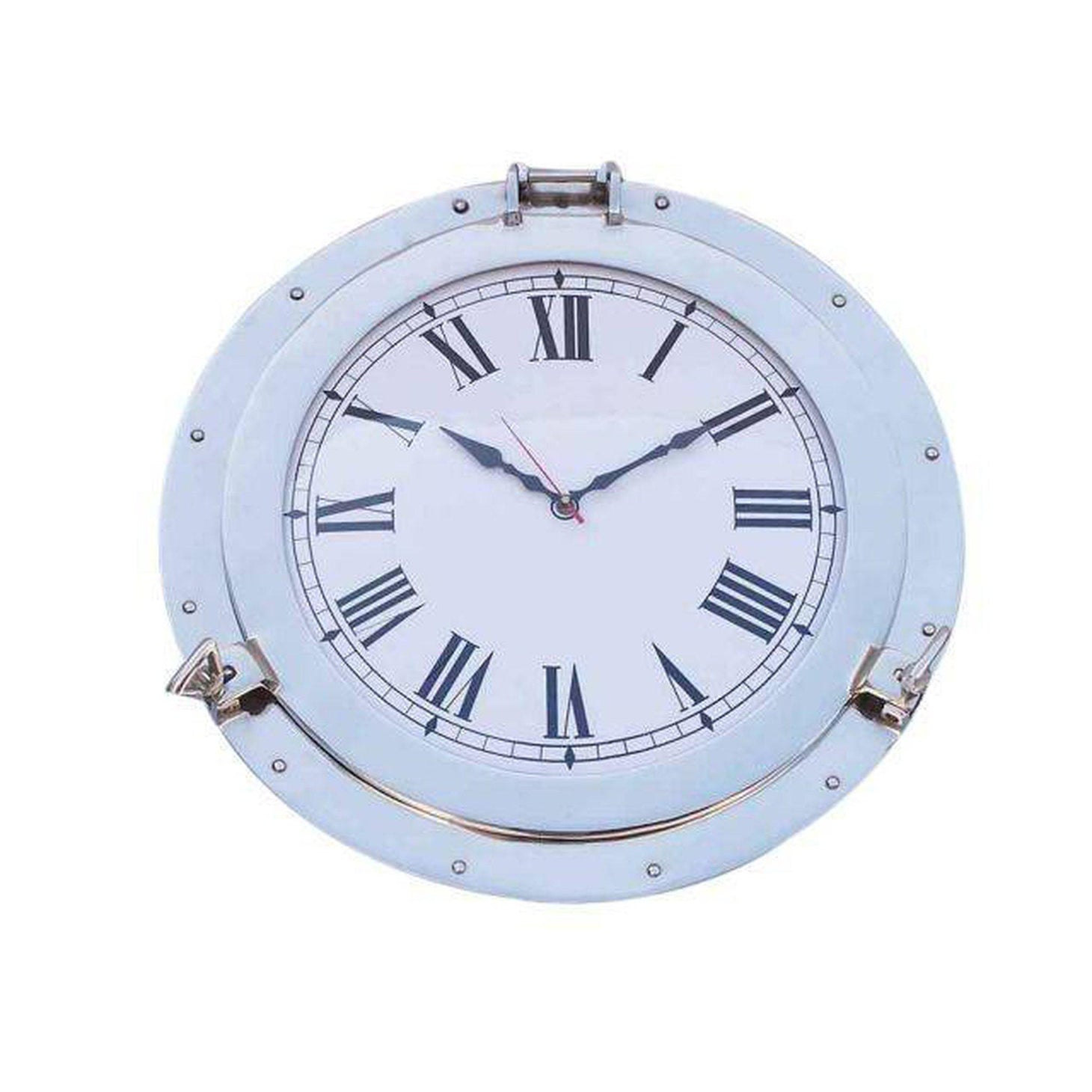 Handcrafted Model Ships Chrome Decorative Ship Porthole Clock 17 WC-1448-17-CH