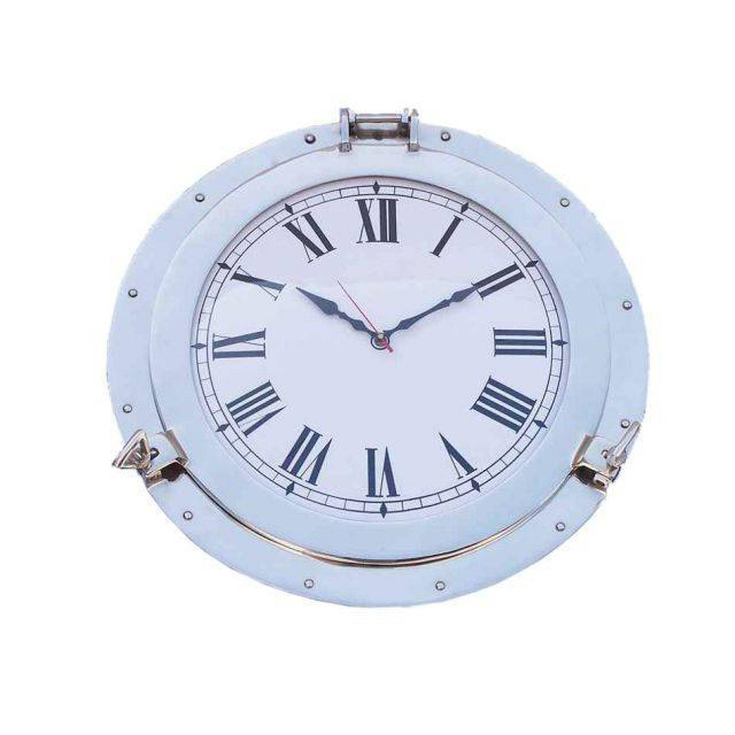 Handcrafted Model Ships Chrome Decorative Ship Porthole Clock 24