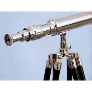 Handcrafted Model Ships Standing Chrome Harbor Master Telescope 30 ST-0137-CH
