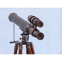 Handcrafted Model Ships Floor Standing Antique Copper with Leather Griffith Astro Telescope 65" ST-0124AC-L