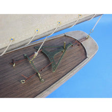 Handcrafted Model Ships Wooden Rustic Bermuda Sloop Model Sailboat Decoartion 30" R-Bermuda-Sloop-30