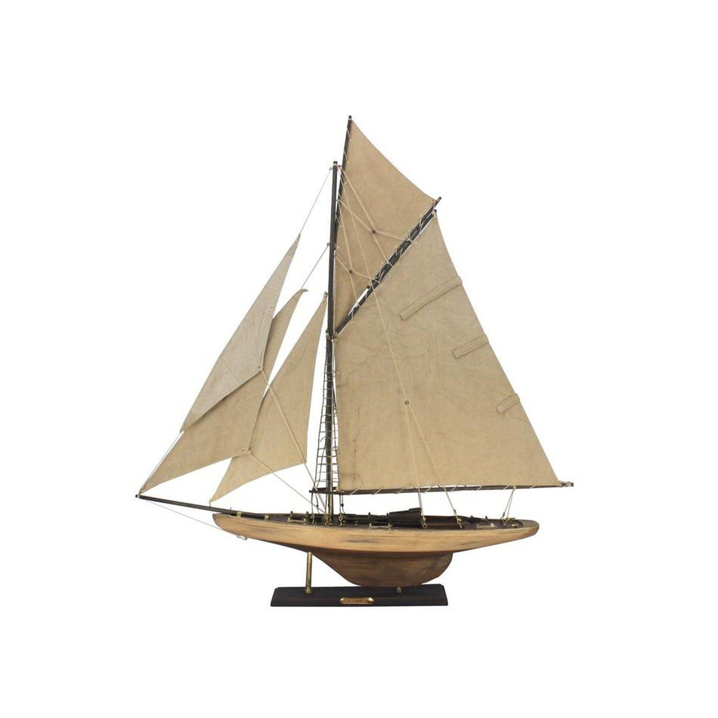 Handcrafted Model Ships Wooden Rustic Columbia Model Sailboat Decoration Limited 30