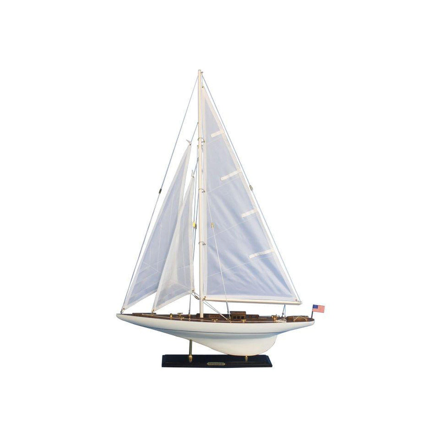 Handcrafted Model Ships Wooden Intrepid Model Sailbaot Decoration 35 INT-R-35