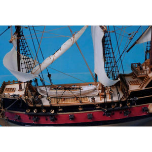 Handcrafted Model Ships Calico Jack's The William Model Pirate Ship 36 - White Sails The-William-36-White-Sails