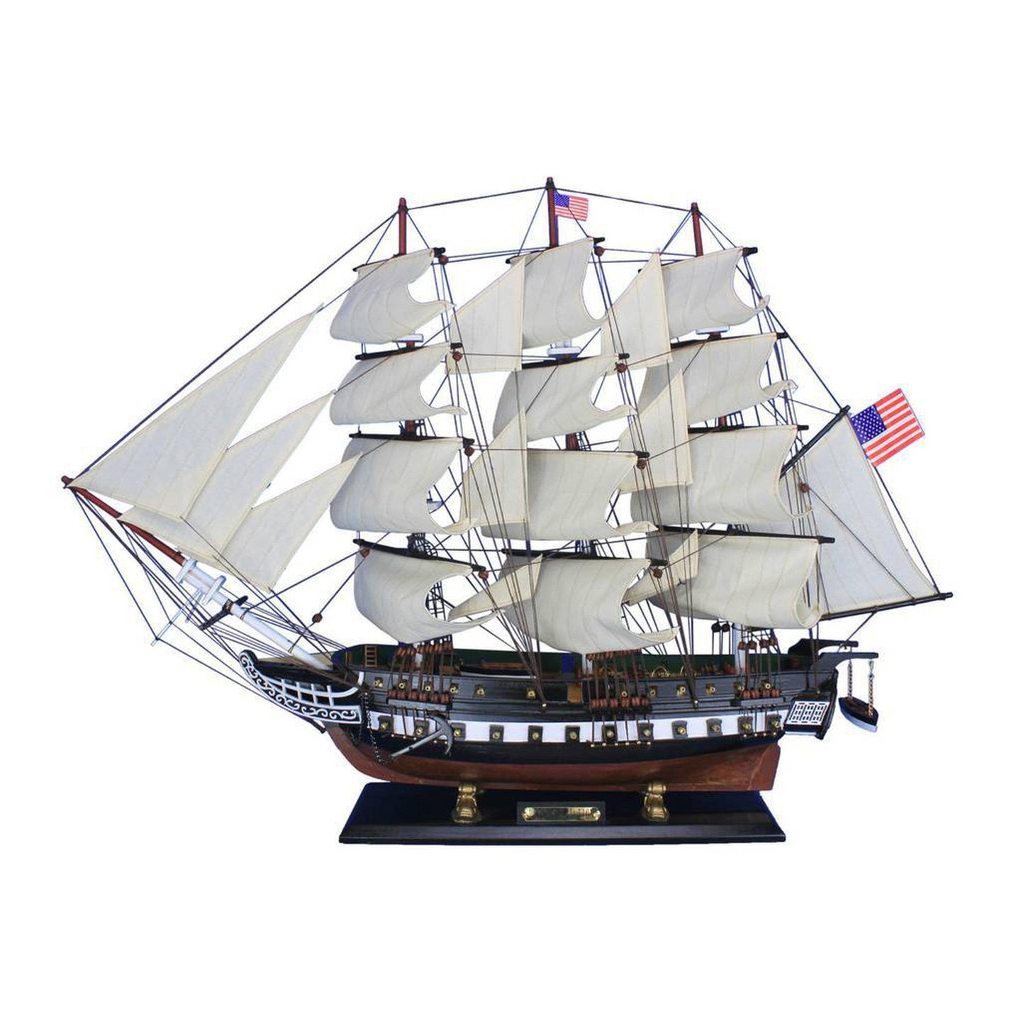 Handcrafted Model Ships Wooden USS Constitution Tall Model Ship 32 Constitution-32