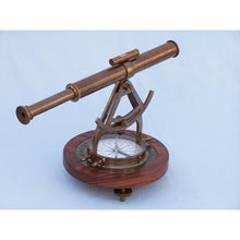 Handcrafted Model Ships Antique Brass Alidade Compass 14" LI-1521-AN