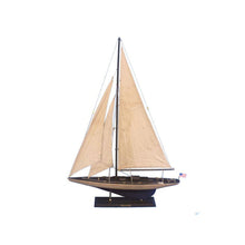 Handcrafted Model Ships Wooden Vintage Enterprise Limited Model Sailboat Decoration 35 ENT-R-35-RUSTIC