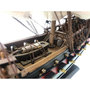 Handcrafted Model Ships Wooden Black Bart's Royal Fortune White Sails Limited Model Pirate Ship 26 Royal-Fortune-26-White-Sails