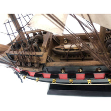 Handcrafted Model Ships Wooden Captain Kidd's Black Falcon White Sails Limited Model Pirate Ship 26 Black-Falcon-26-White-Sails