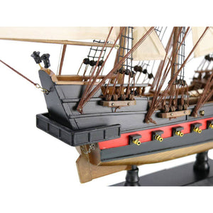 Handcrafted Model Ships Wooden Caribbean Pirate White Sails Limited Model Pirate Ship 26" Caribbean-Pirate-26-White-Sails