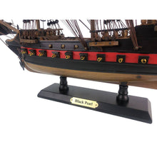 Handcrafted Model Ships Wooden Black Pearl Black Sails Limited Model Pirate Ship 26" Black-Pearl-26-Black-Sails