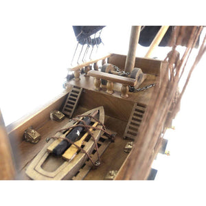 Handcrafted Model Ships Wooden Blackbeard's Queen Anne's Revenge Black Sails Limited Model Pirate Ship 26 QA-26-Black-Sails