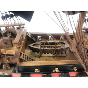 Handcrafted Model Ships Wooden Blackbeard's Queen Anne's Revenge Black Sails Limited Model Pirate Ship 26 QA-26-Black-Sails