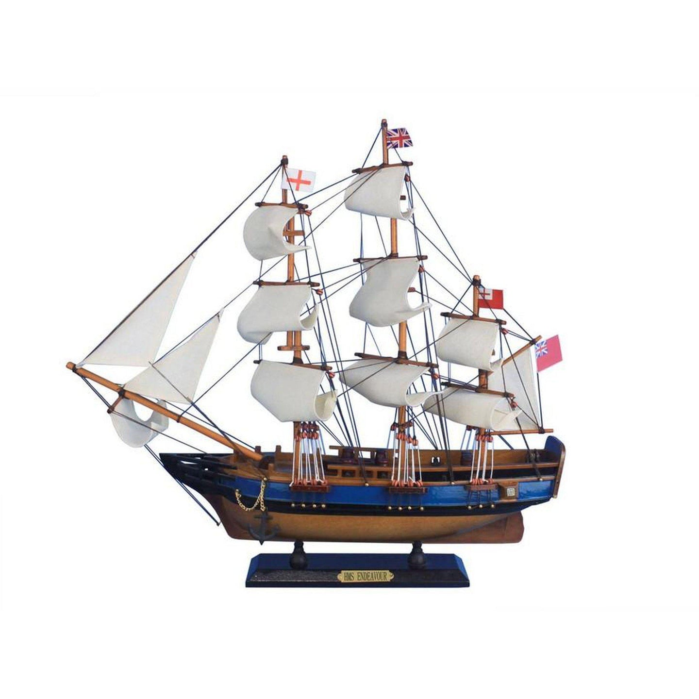 Handcrafted Model Ships Wooden HMS Endeavour Tall Model Ship 20 HMS-Endeavour-20