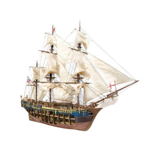 HMS BOUNTY W/ CUTAWAY HULL (OCCRE 1:45) OC14006 Model Kit