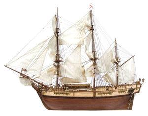 HMS BOUNTY W/ CUTAWAY HULL (OCCRE 1:45) OC14006 Model Kit