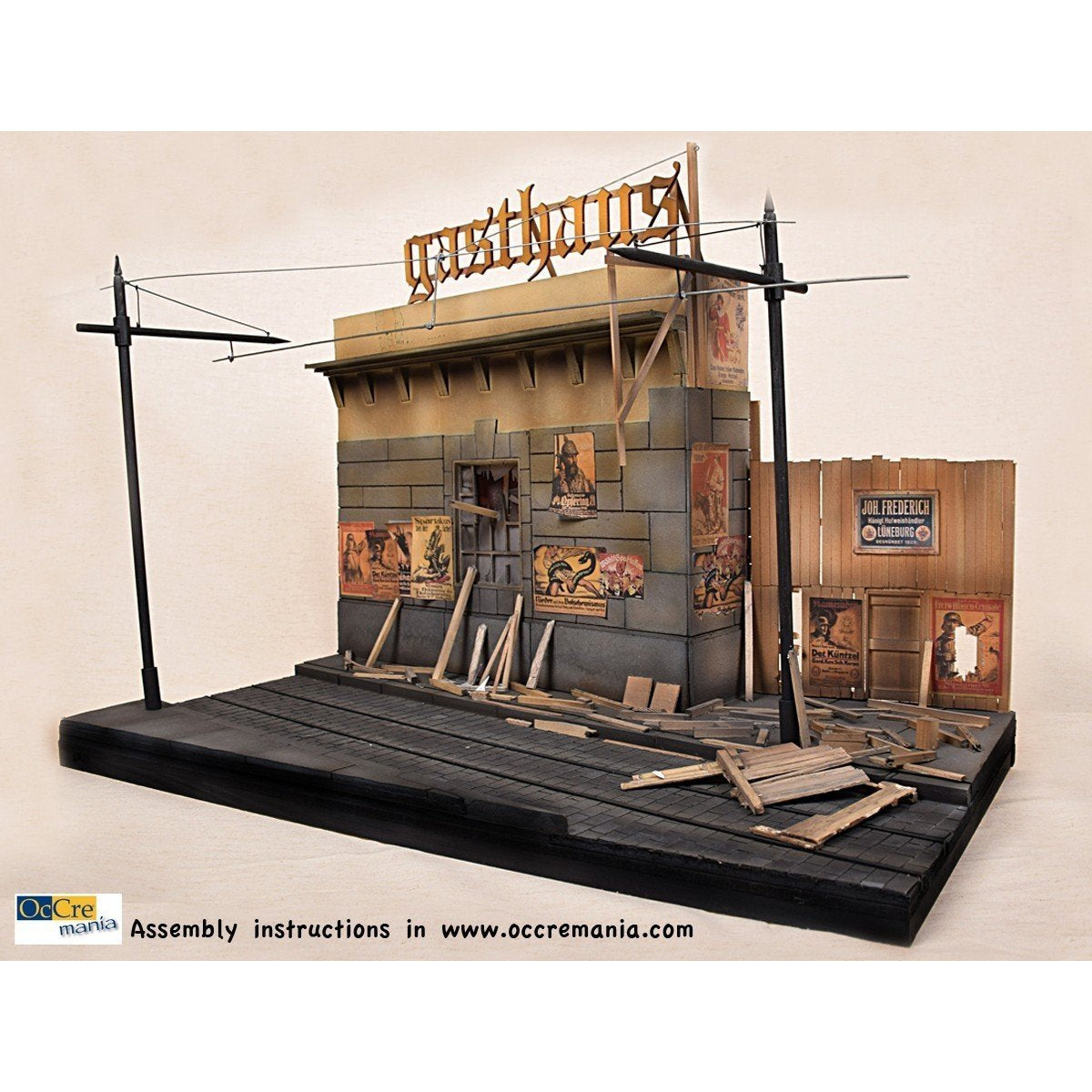 BERLIN TRAM DIORAMA (OCCRE 1:24) OC53004D Model Kit